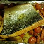 Freshly baked fish