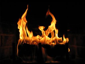 Fire for Yule Log