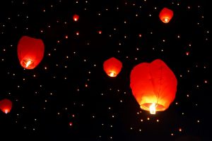 floating lanterns