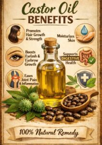 Castor oil benefits 