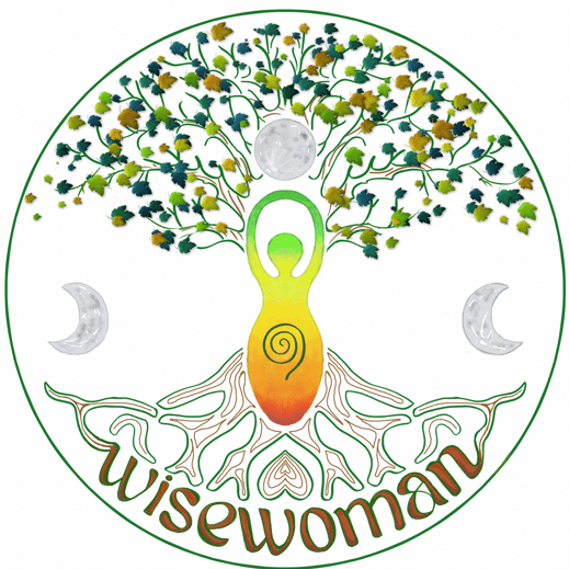 wisewoman goddess programme logo by Justine Evans, Hormone Alchemist