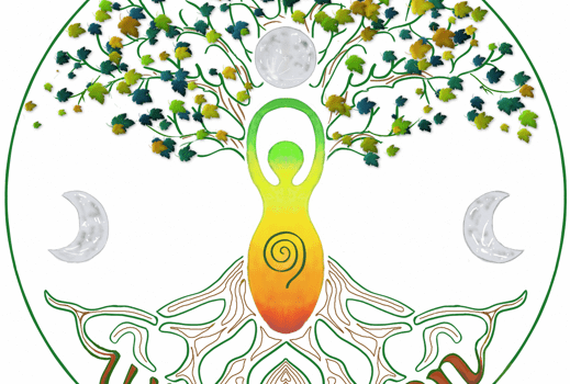 wisewoman goddess programme logo by Justine Evans, Hormone Alchemist